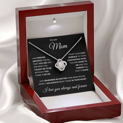 Mom | Am Forever Grateful | Love Knot Necklace | Mother's Day Gift